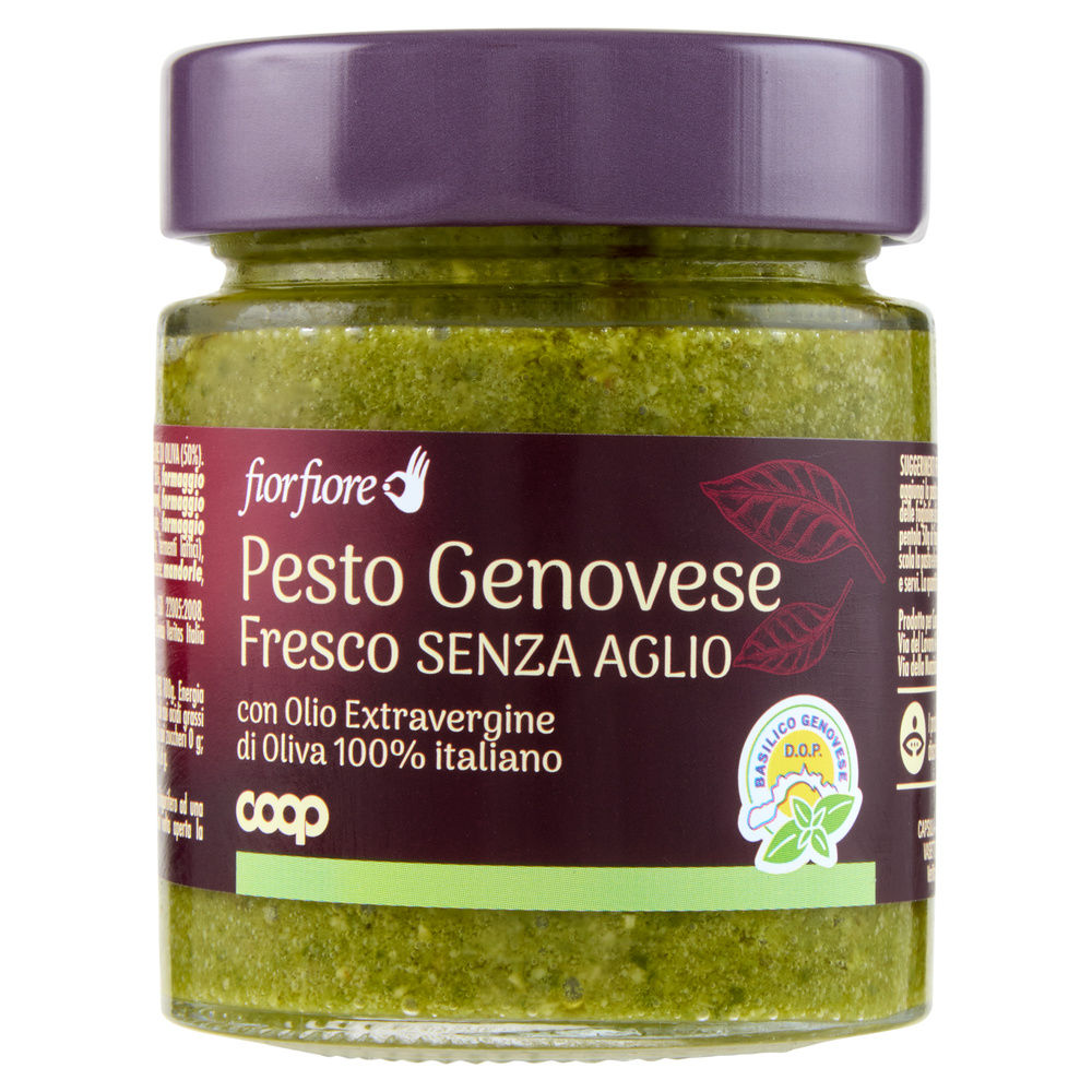 Pesto genovese senz'aglio fior fiore coop g 130