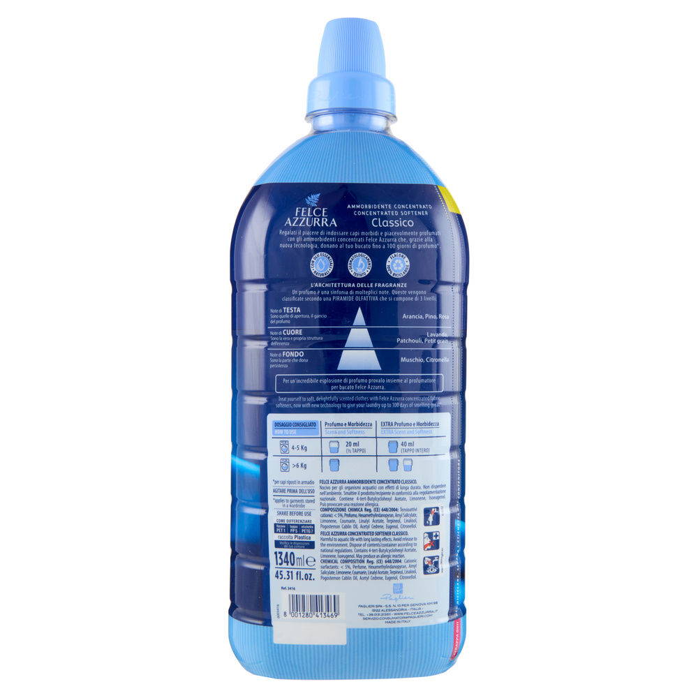 AMMORBIDENTE CONCENTRATO FELCE AZZURRA CLASSICO 67LAV L 1,34 - 4