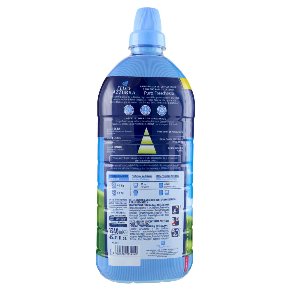 AMMORBIDENTE CONCENTRATO FELCE AZZURRA PURA FRESCHEZZA 67LAV L 1,34 - 4