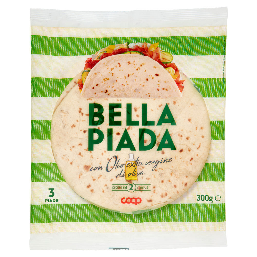 Piadina con olio extravergine d'oliva coop pz 3 flow-pack g 300