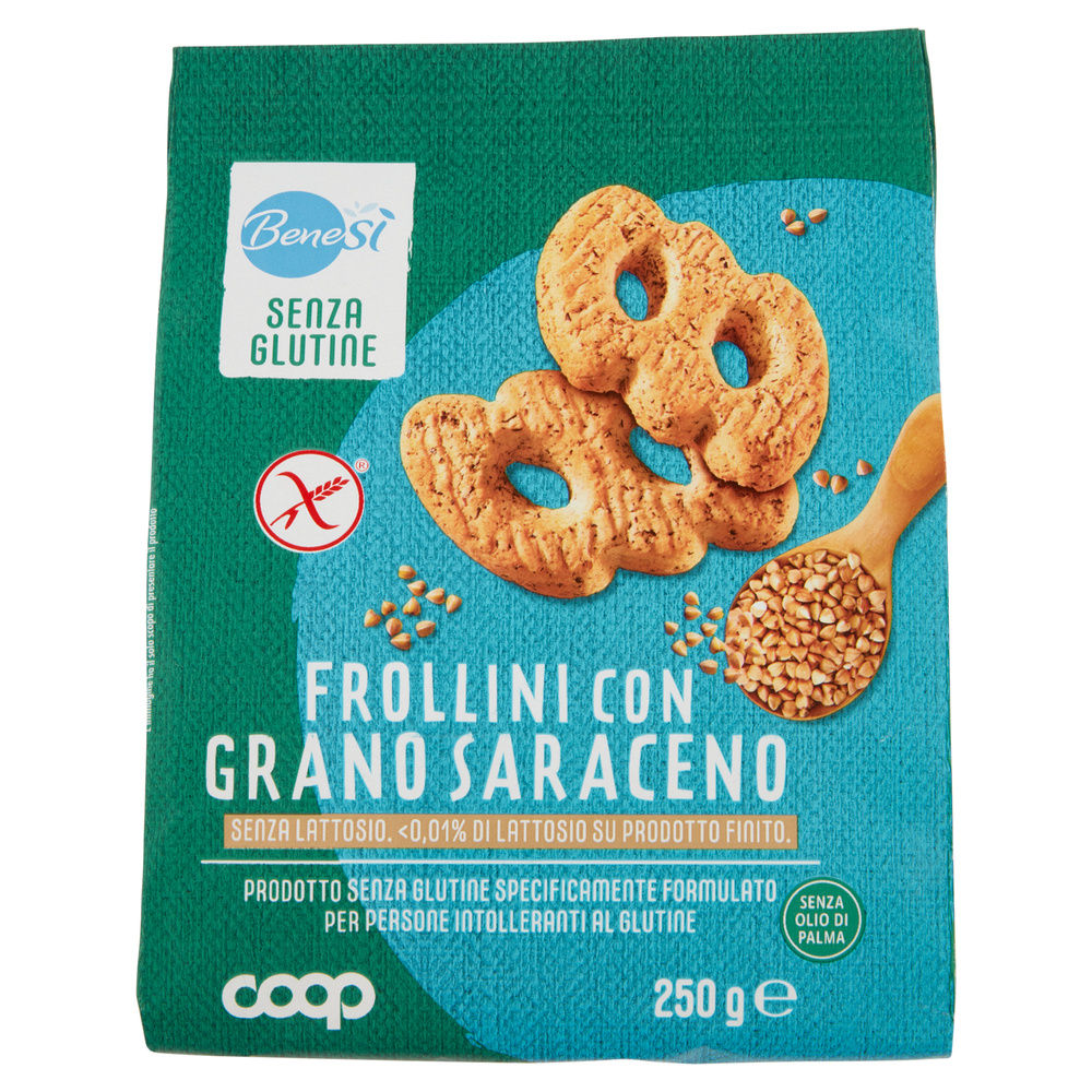 Frollino con grano saraceno s/gluitine s/lattosio benesì coop g250