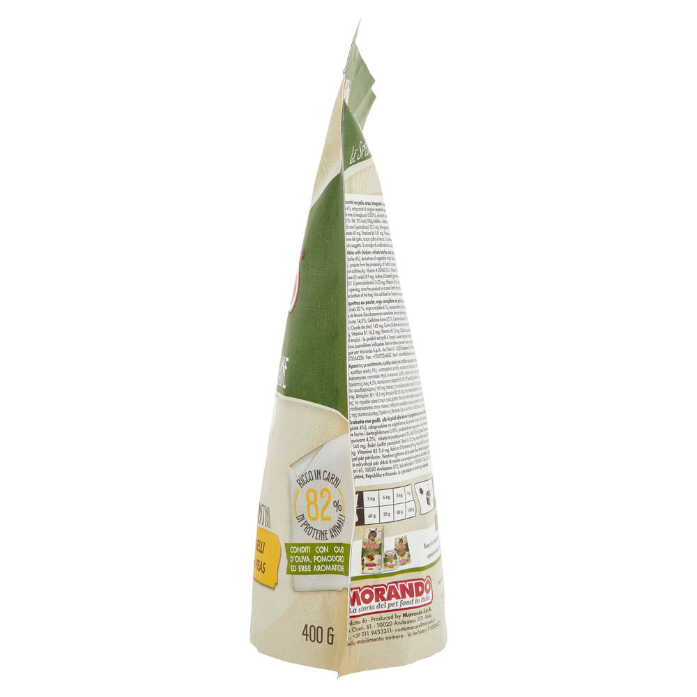 SECCO GATTO MIGLIORGATTO SP.ITALIANE CROCCANTINI POLLO ORZO PISELLI SACCH. G 400 - 3