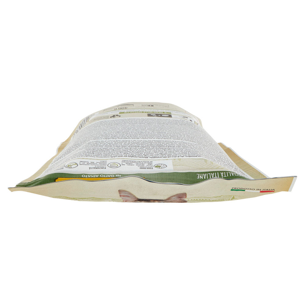 SECCO GATTO MIGLIORGATTO SP.ITALIANE CROCCANTINI POLLO ORZO PISELLI SACCH. G 400 - 2