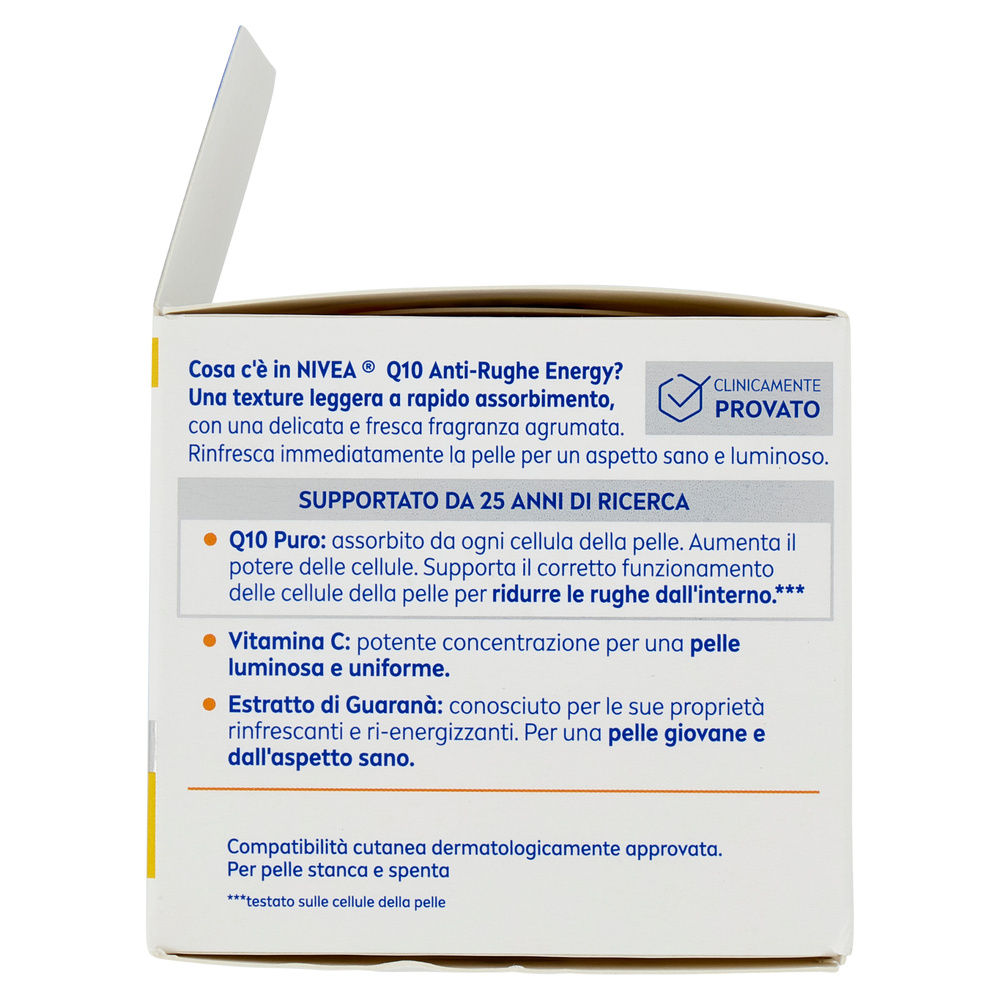 CREMA VISO NIVEA Q10 ENERGY ANTIRUGHE + ENERGIZZANTE GIORNO SPF15 ML 50 - 3
