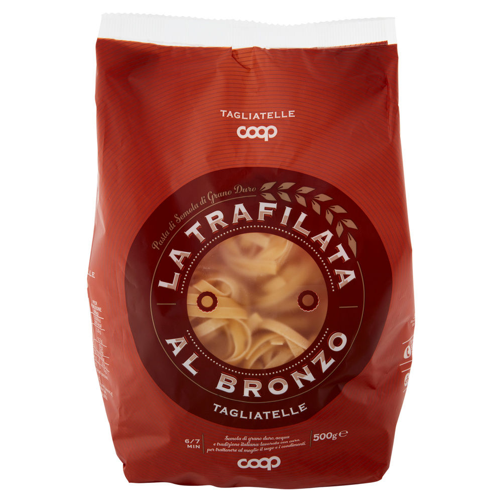 TAGLIATELLE DI SEMOLA LA TRAFILATA AL BRONZO COOP G500 - 8