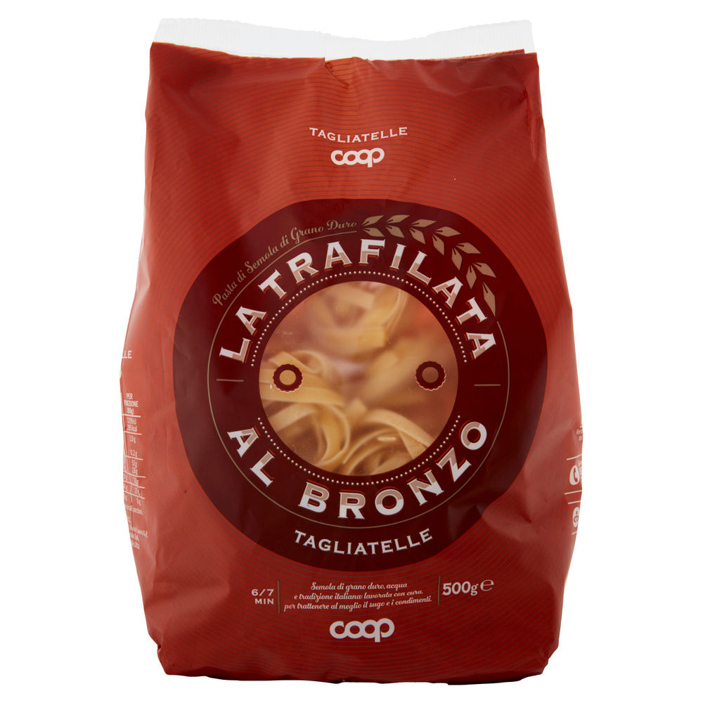 TAGLIATELLE DI SEMOLA LA TRAFILATA AL BRONZO COOP G500 - 7