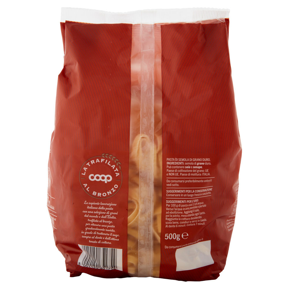 TAGLIATELLE DI SEMOLA LA TRAFILATA AL BRONZO COOP G500 - 5
