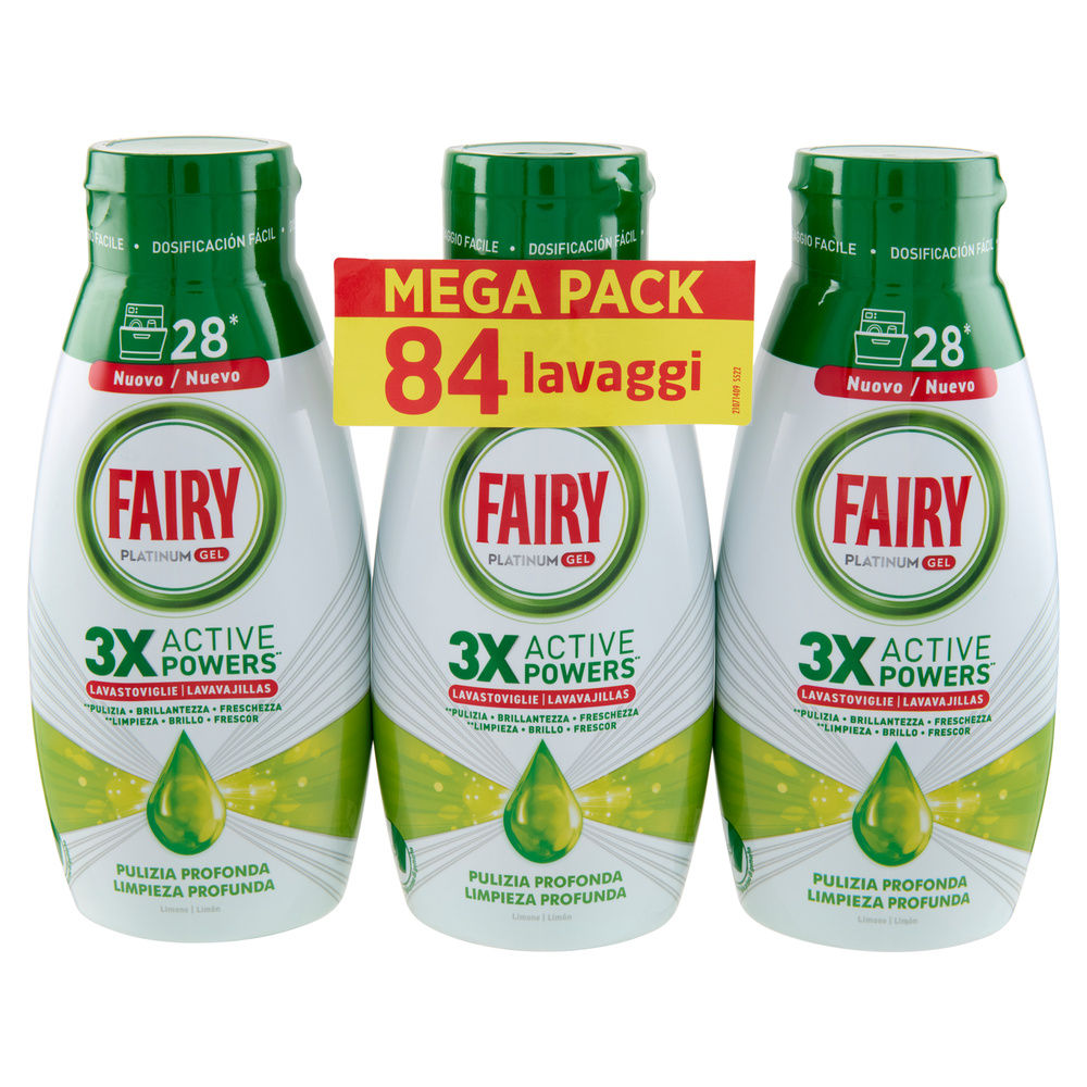 DETERSIVO LAVASTOVIGLIE FAIRY GEL PULIZIA PROFONDA 3X L 0.504 - 7