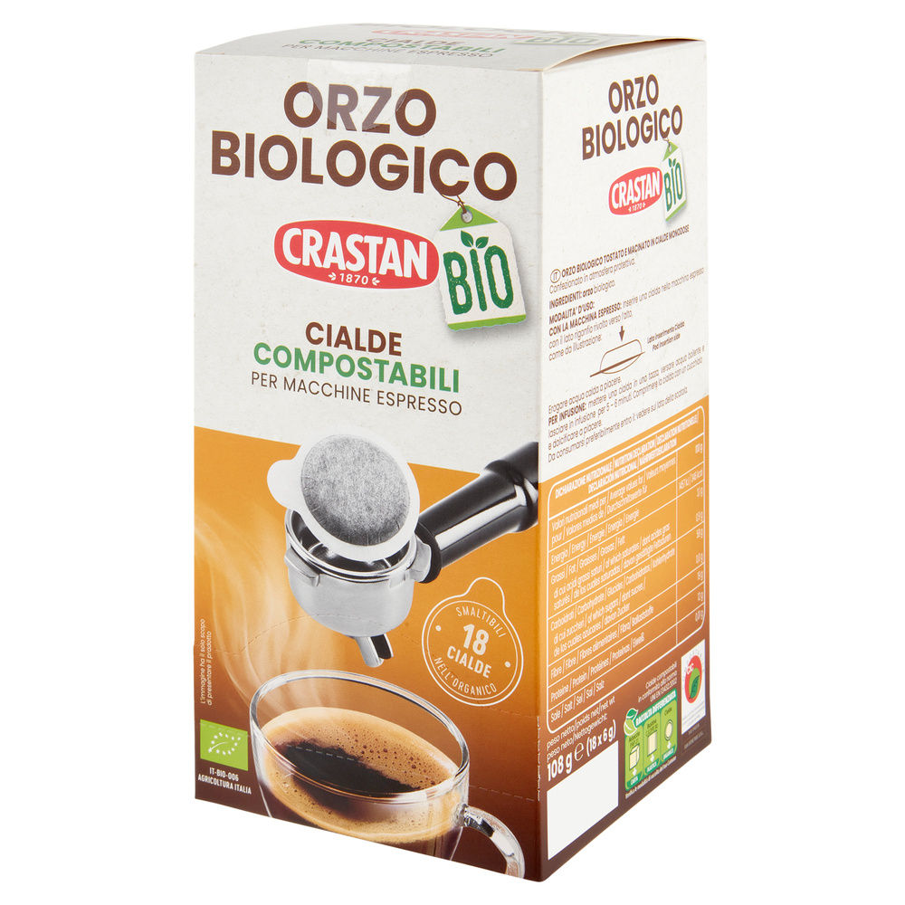 CIALDE ESE ESPRESSO - ORZO BIOLOGICO - CRASTAN 18PZ G108 - 1