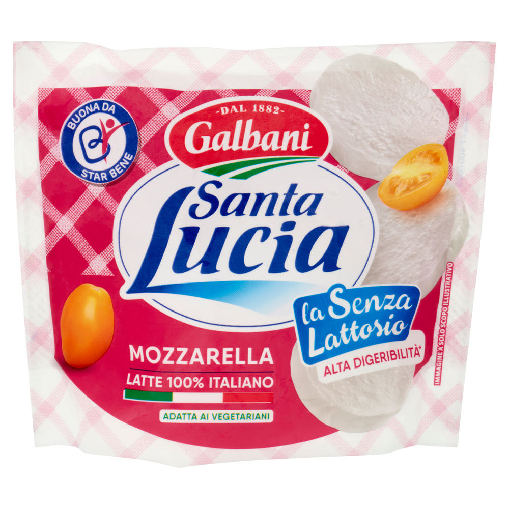 MOZZARELLA SENZA LATTOSIO GALBANI SANTA LUCIA VS G 190 SGOCC. G 100 - 0