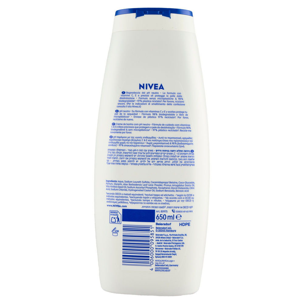 BAGNOSCHIUMA NIVEA CREME ALOE ML 650 - 4