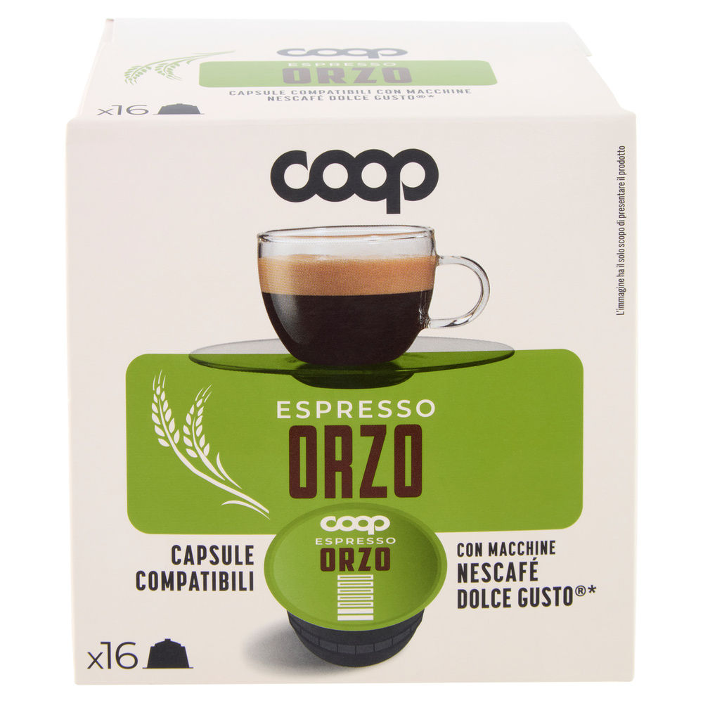 CAPSULE COMPATIBILI DOLCE GUSTO COOP MISCELA ORZO PZ 16X2G ASTUCCIO G 32 - 8