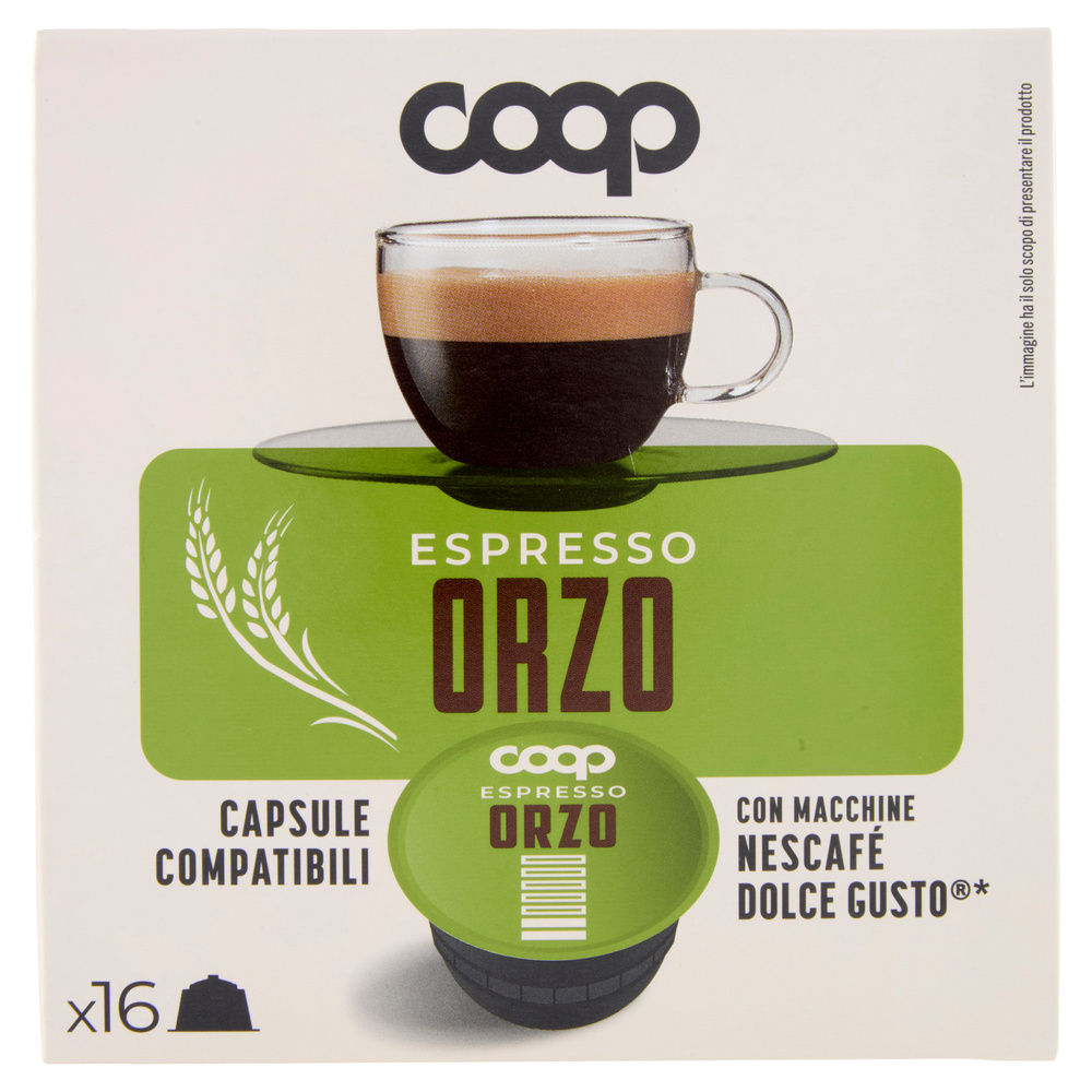 CAPSULE COMPATIBILI DOLCE GUSTO COOP MISCELA ORZO PZ 16X2G ASTUCCIO G 32 - 7