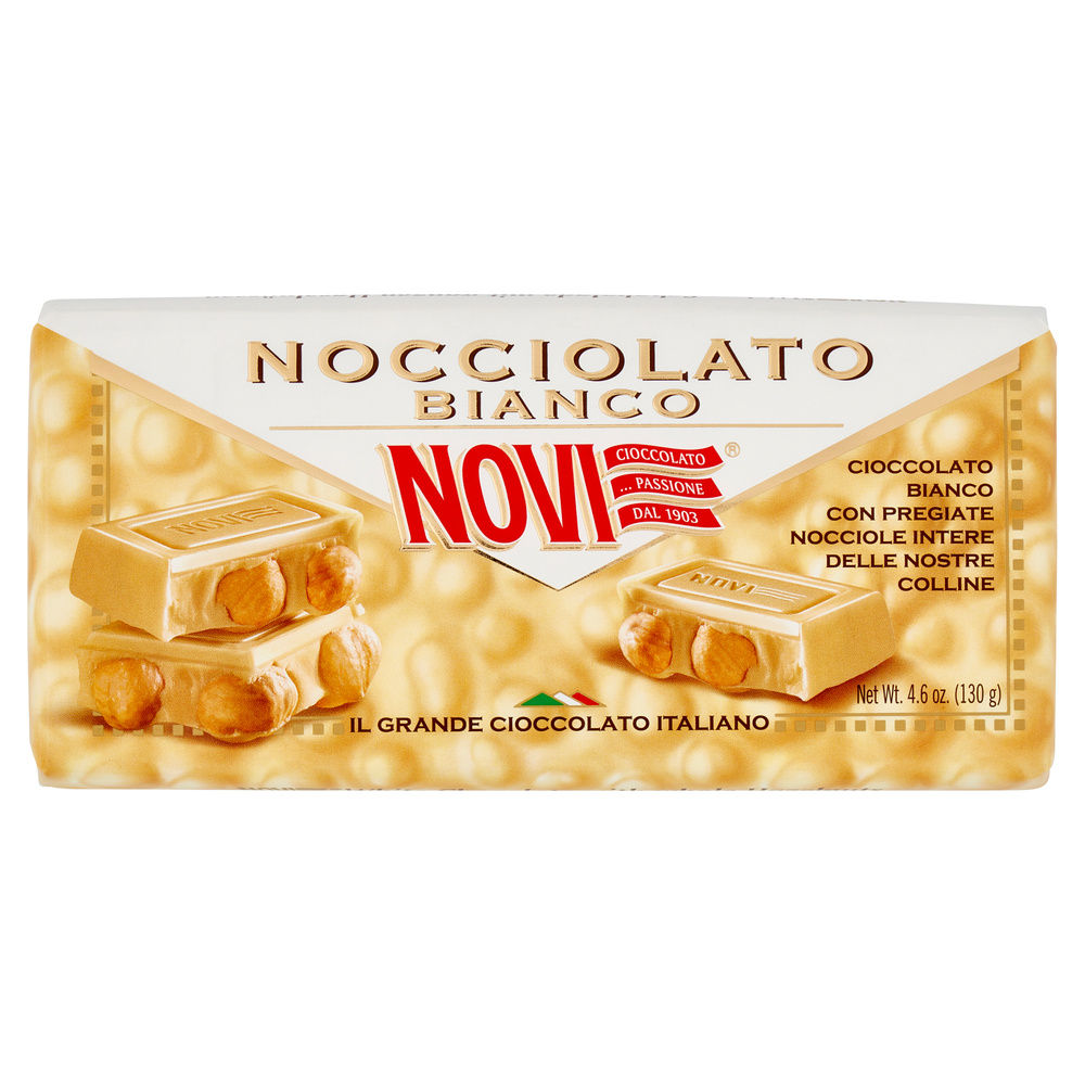 TAVOLETTA NOCCIOLATO BIANCO NOVI INCARTO G 130 - 0