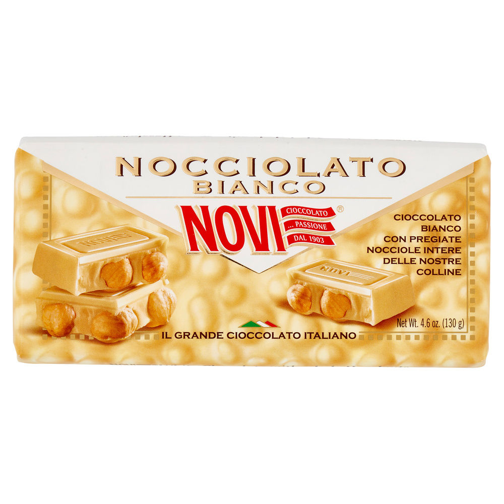 TAVOLETTA NOCCIOLATO BIANCO NOVI INCARTO G 130 - 5