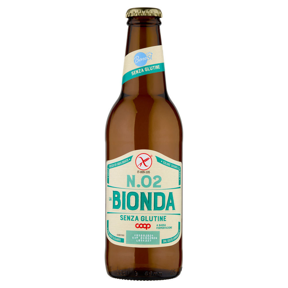 BIRRA SENZA GLUTINE 4,8 GRADI BENESI COOP BOTTIGLIA ML 330 - 0