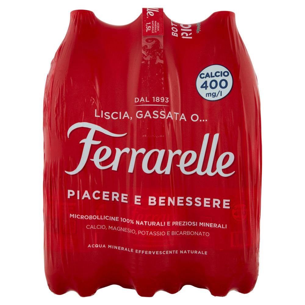 ACQUA MINERALE NATURALE FERRARELLE CLUSTER L 1,5 X 6 - 1