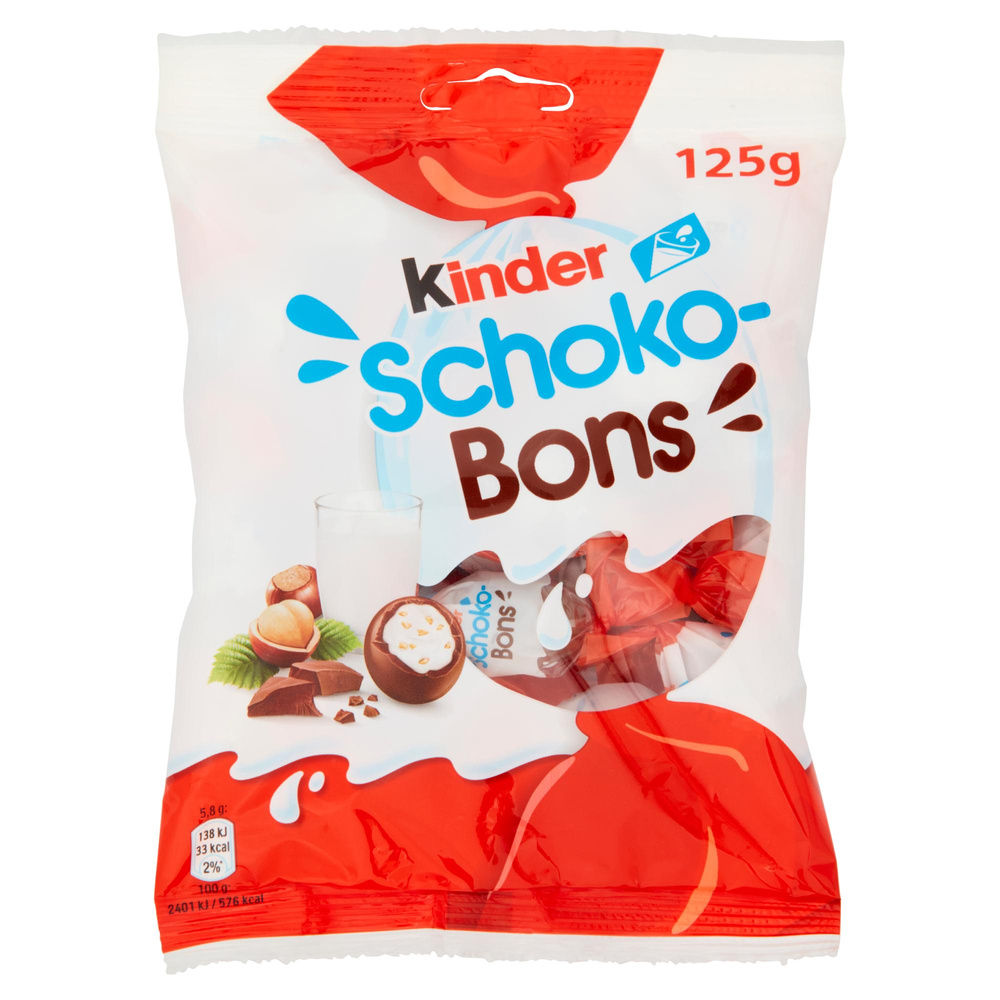 OVETTI DI CIOCCOLATO KINDER SCHOKO BONS  BUSTA G 125 - 0
