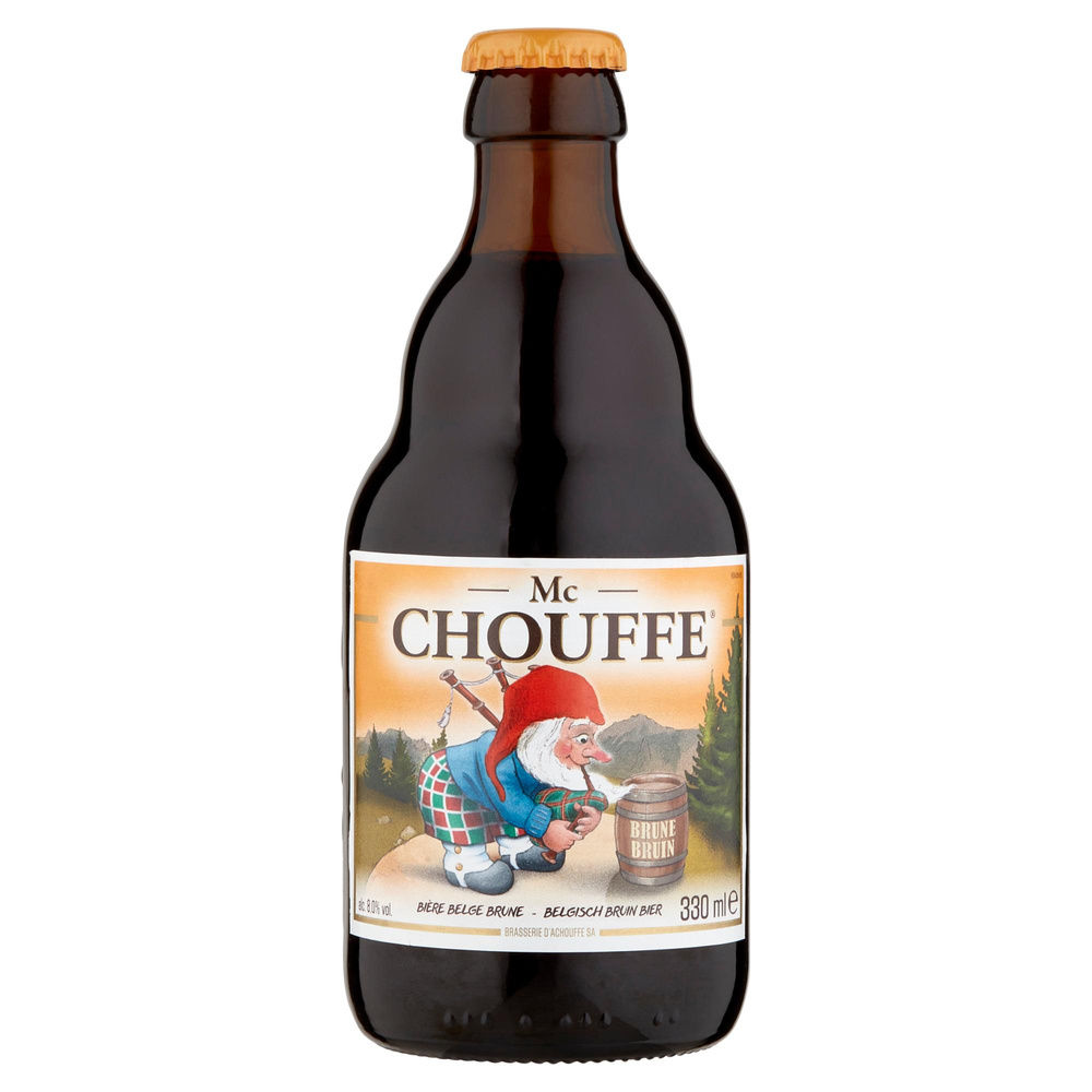 BIRRA MC CHOUFFE SCOTCH ALE AMBRATA 8 GRADI BRASSERIE D'ACHOUFFE BTG ML 330 - 0
