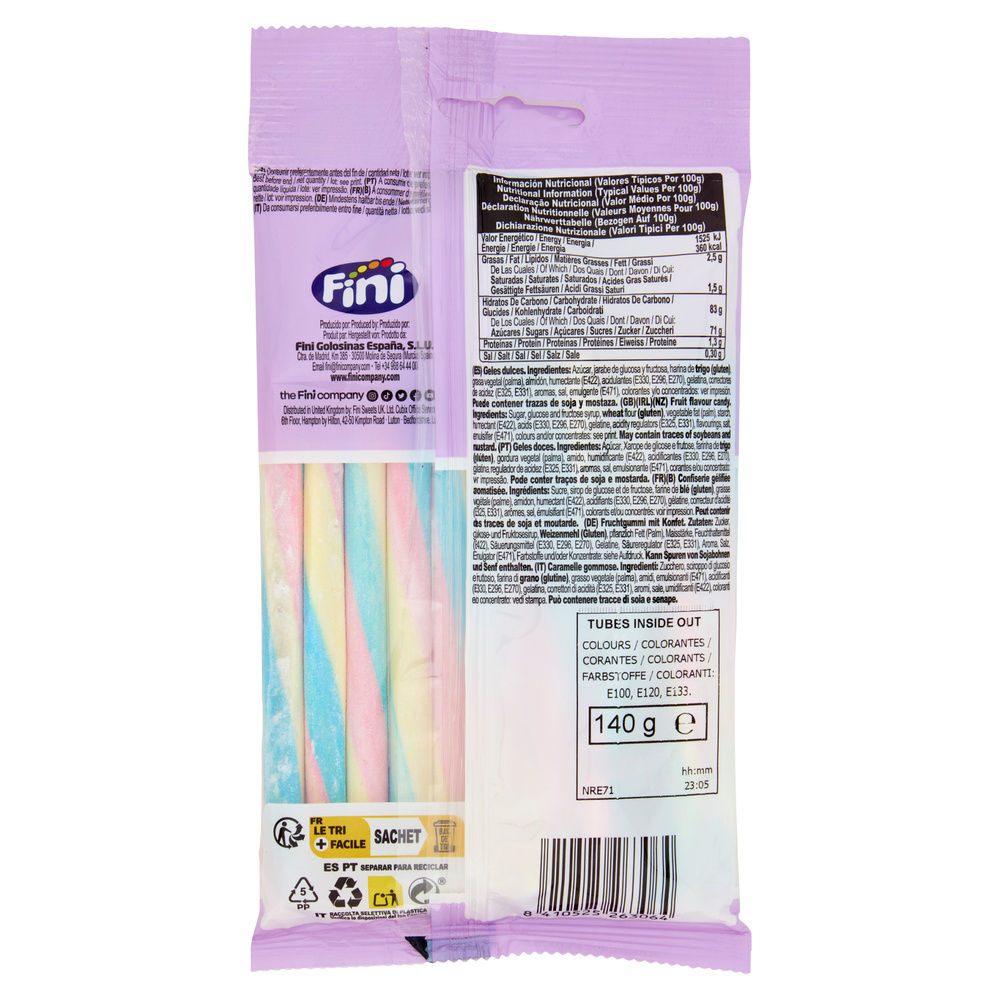 TUBES INSIDEOUT 6COL 12BX140GR FINI SWEETS - 4