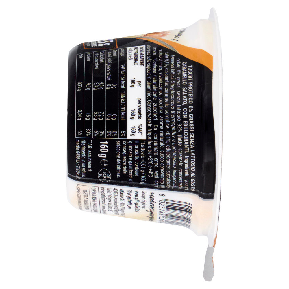 YOGURT CARAMELLO SALATO 0% SENZA LATTOSIO HIGH PROTEIN GO FOR FIT G 160 - 3