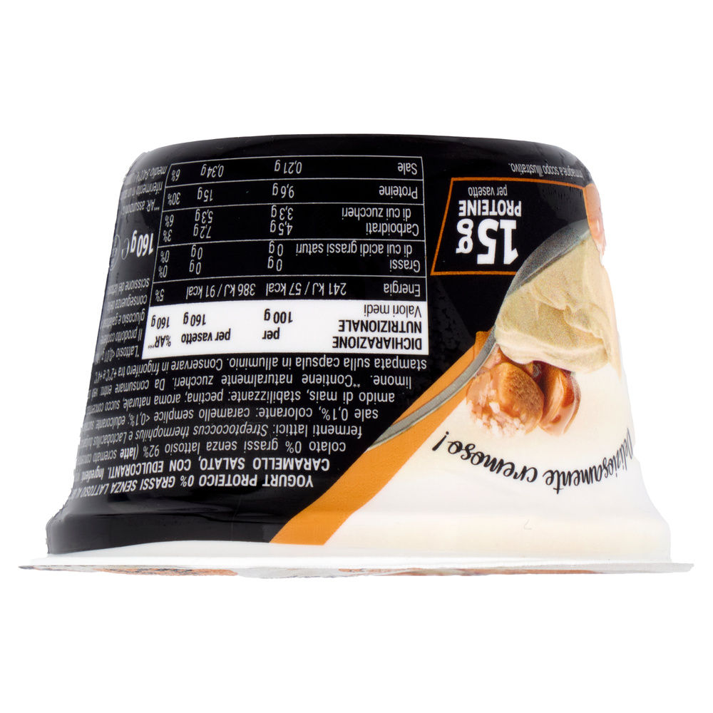 YOGURT CARAMELLO SALATO 0% SENZA LATTOSIO HIGH PROTEIN GO FOR FIT G 160 - 5