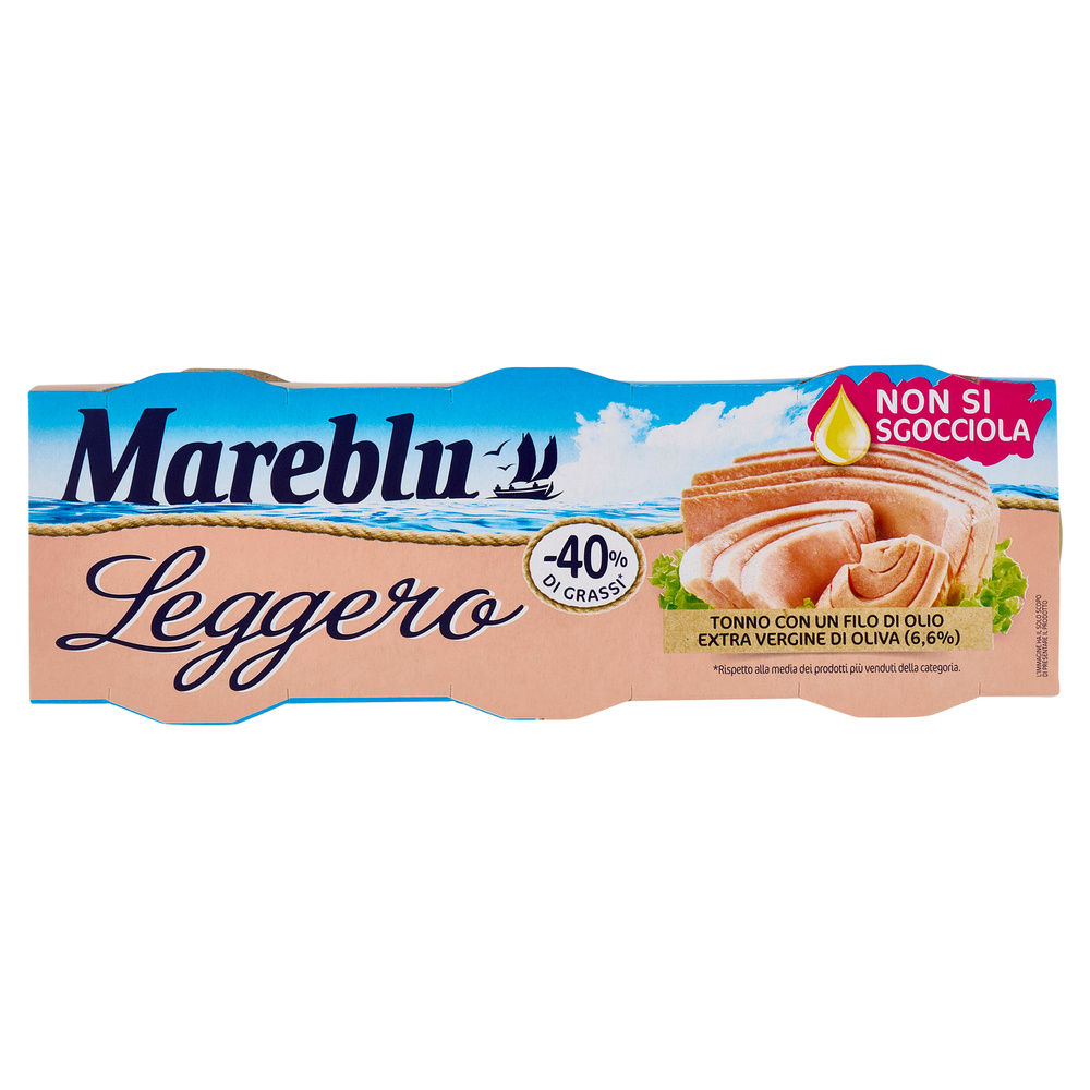 TONNO IN OLIO EVO MAREBLU  LEGGERO G 60X3 - 0