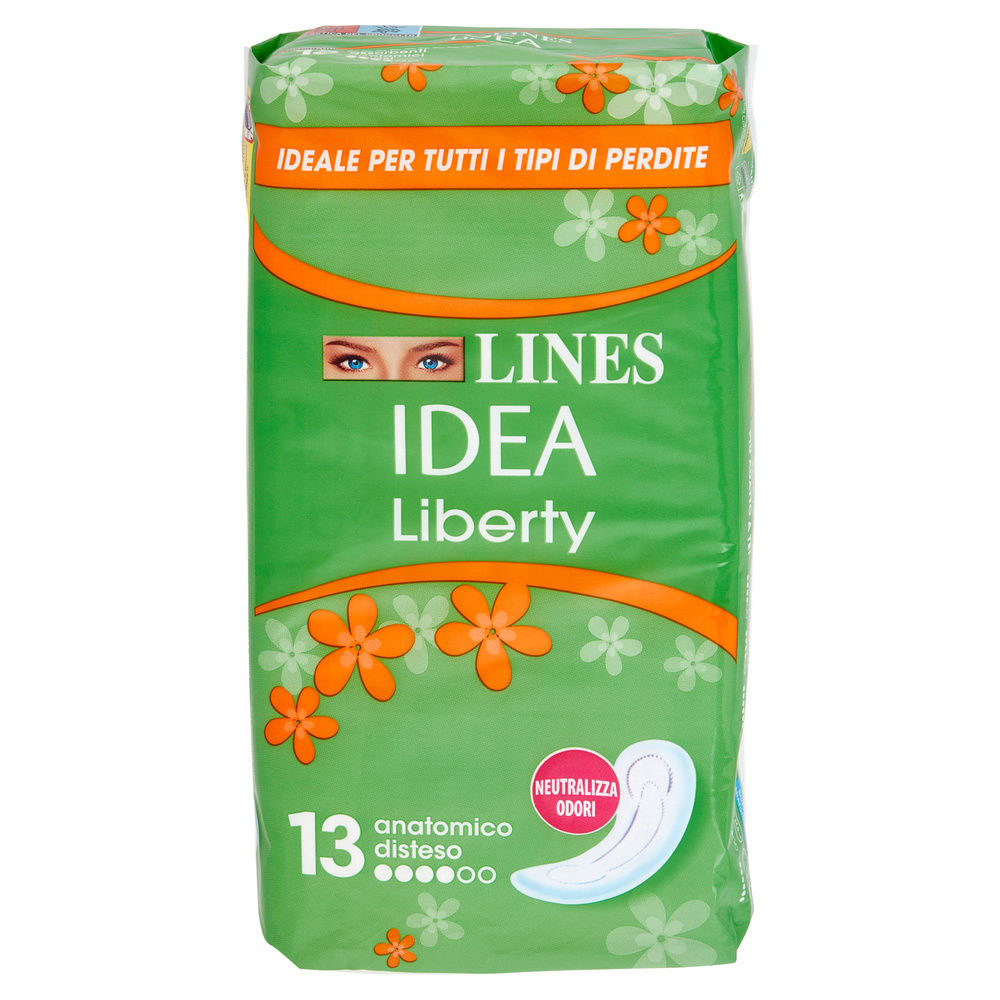 ASSORBENTI LINES IDEA LIBERTY ANATOMICO STESO GIORNO PZ.13 - 1