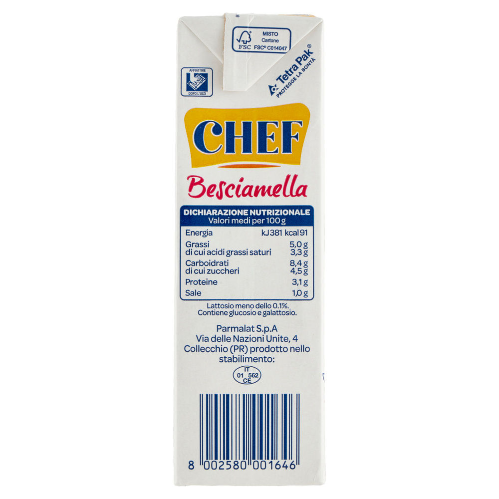 BESCIAMELLA CHEF SENZA LATTOSIO ML 500 - 6