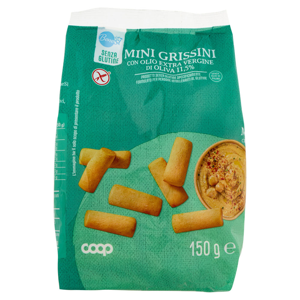 MINI GRISSINI SENZA GLUTINE COOP BENESI SACCHETTO 150G - 2