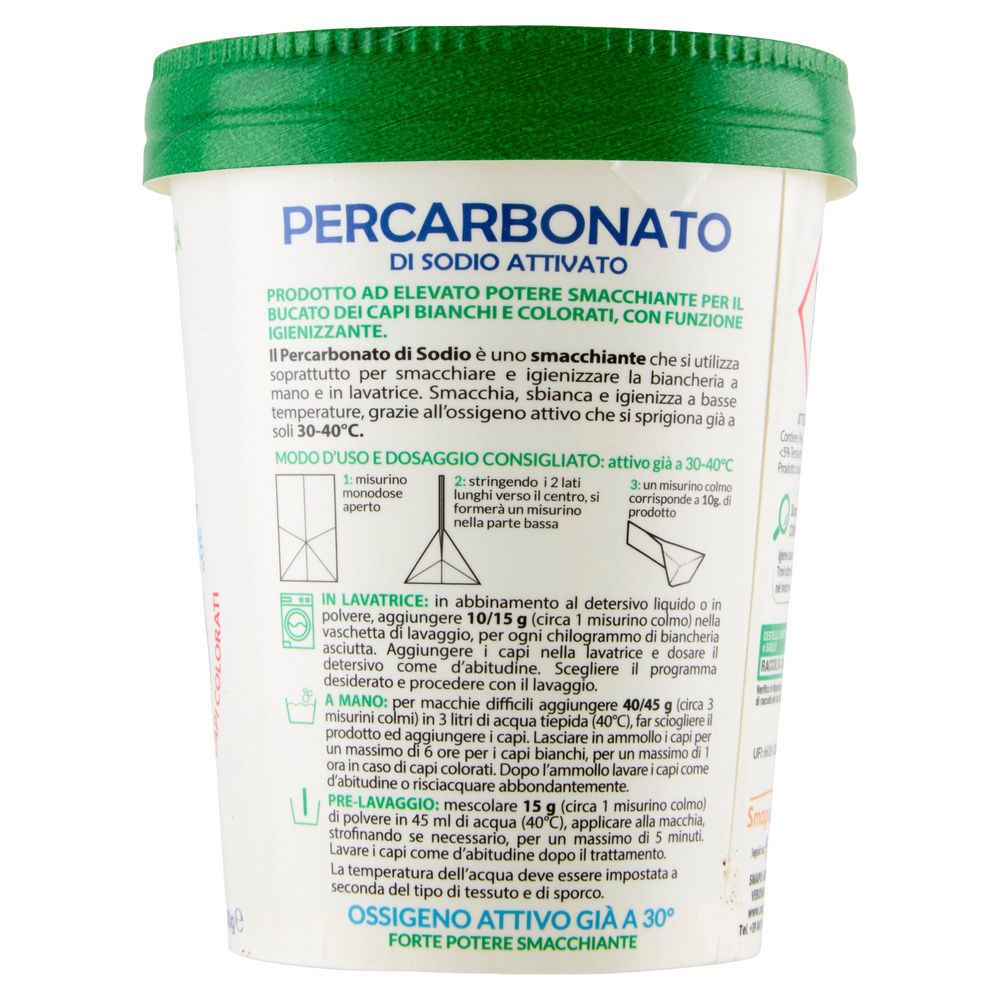 SMAPIU' PERCARBONATO DI SODIO CAPI COLORATI GR 500 - 5