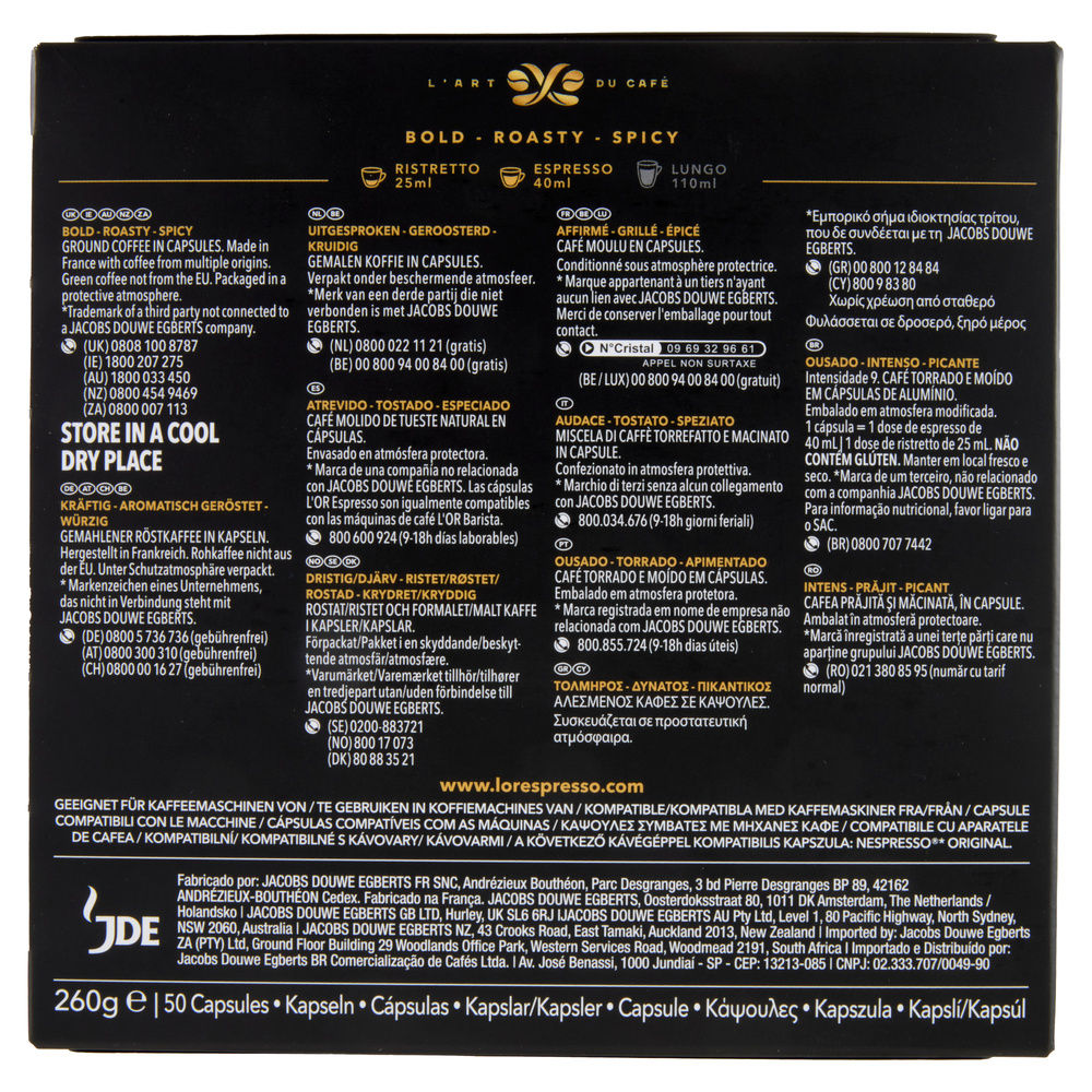 CAFFÈ ESPRESSO 50 CAPSULE LOR FORZA 9 G260 - 4