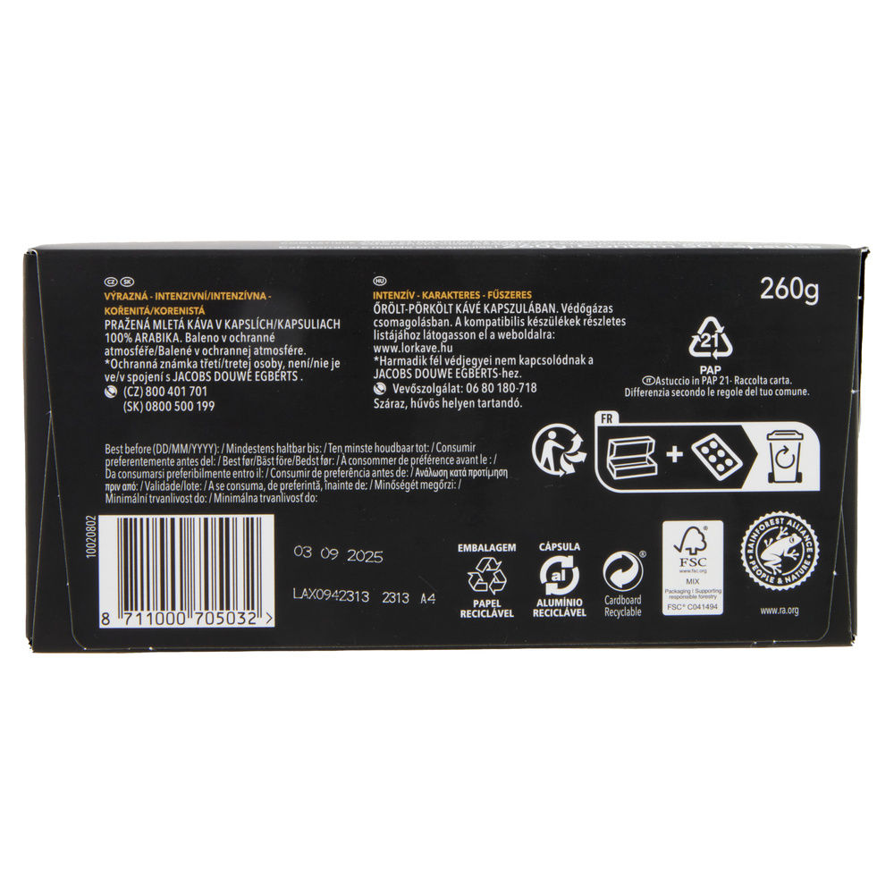 CAFFÈ ESPRESSO 50 CAPSULE LOR FORZA 9 G260 - 7