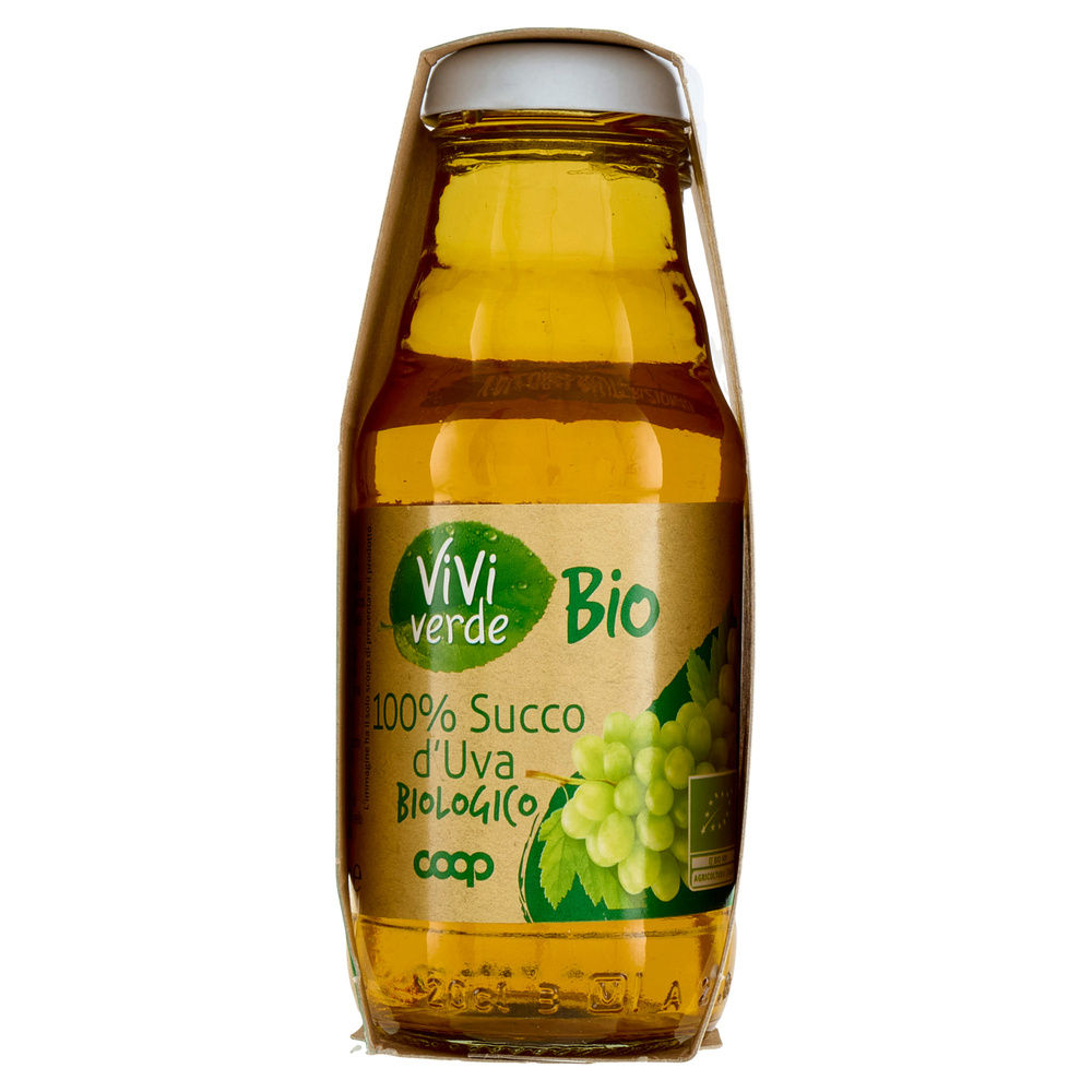 SUCCO D'UVA BIANCA VIVIVERDE BIO COOP CLUSTER ML 200 X 2 - 5