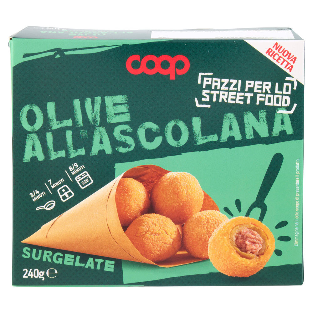 OLIVE ALL'ASCOLANA PREFRITTE SURGELATE COOP G 240 - 2