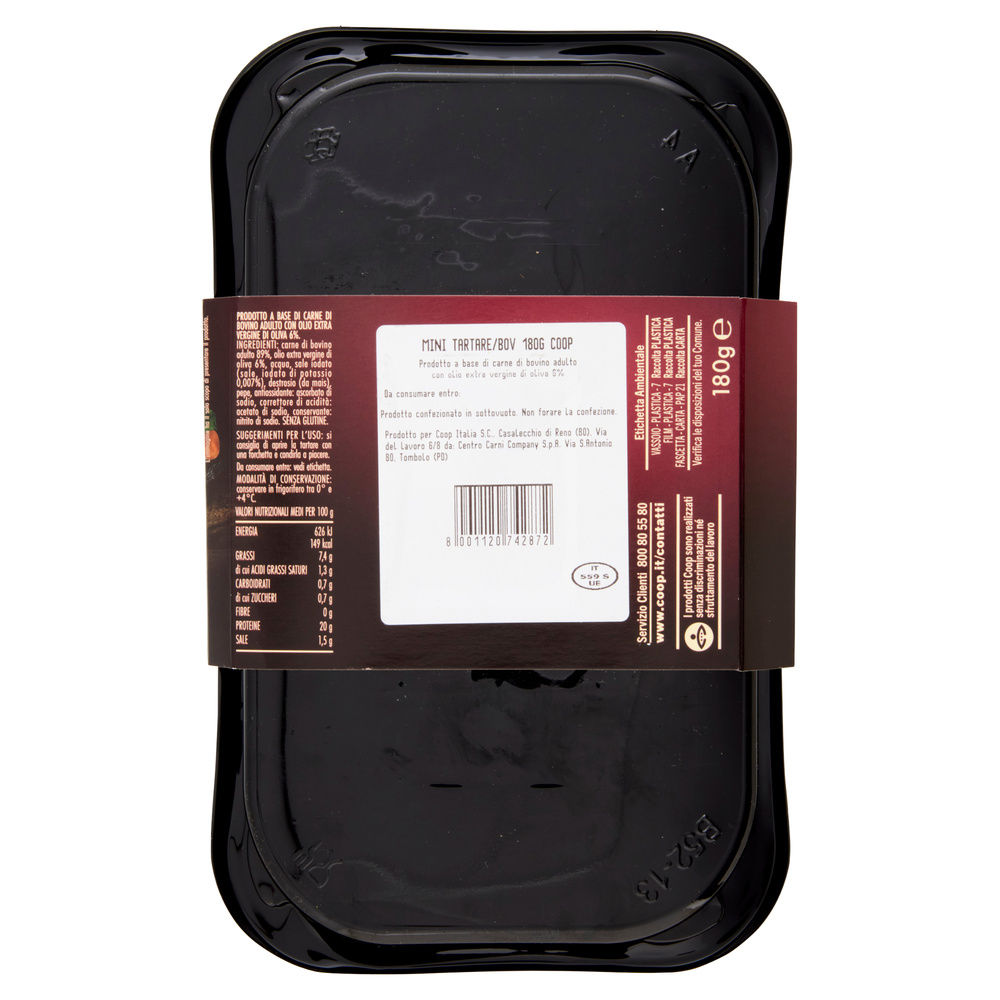 MINI TARTARE DI BOVINO ADULTO ALS SKIN 180 G FIOR FIORE - 3