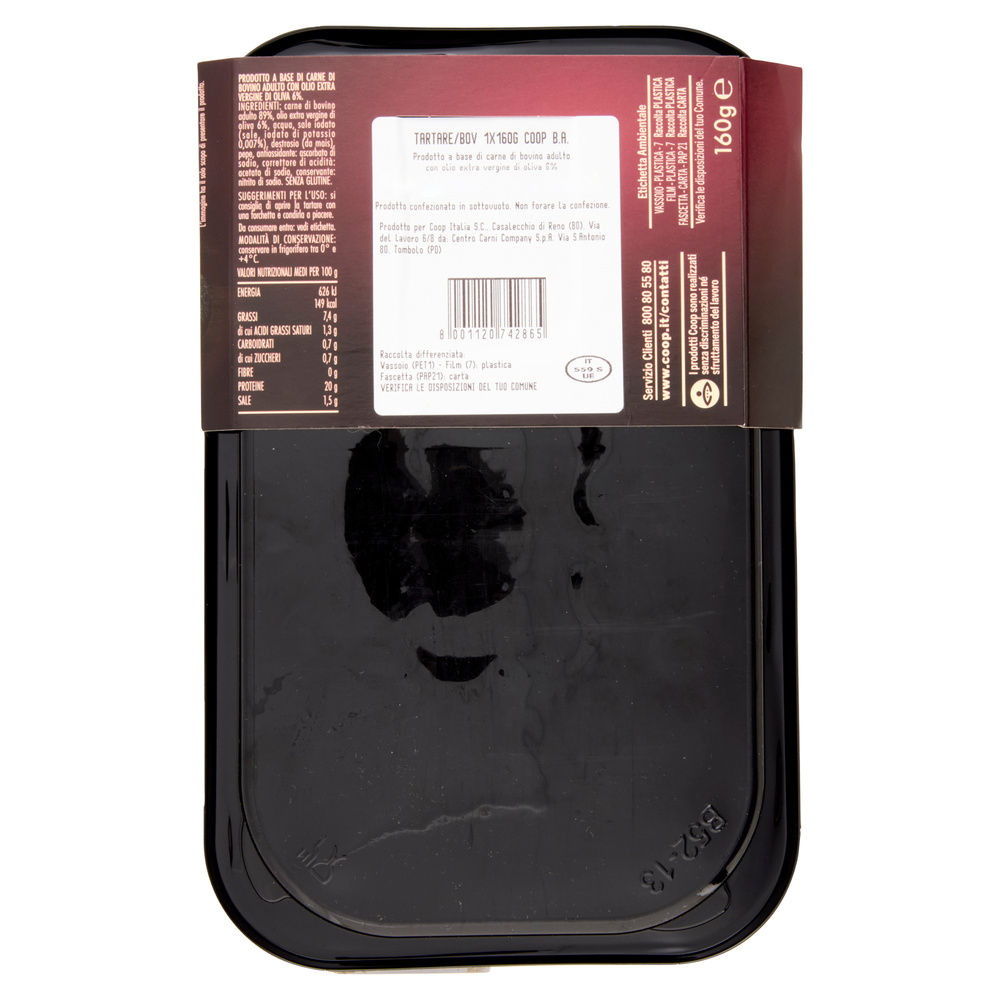 TARTARE DI BOVINO ADULTO ALS SKIN 160 GR FIOR FIORE - 3