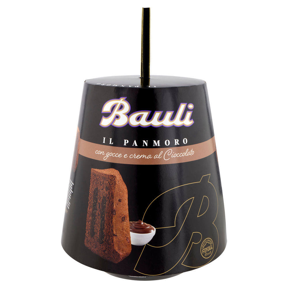 PANDORO CON GOCCE E CREMA CIOCCOLATO BAULI SCAT. G750 - 2