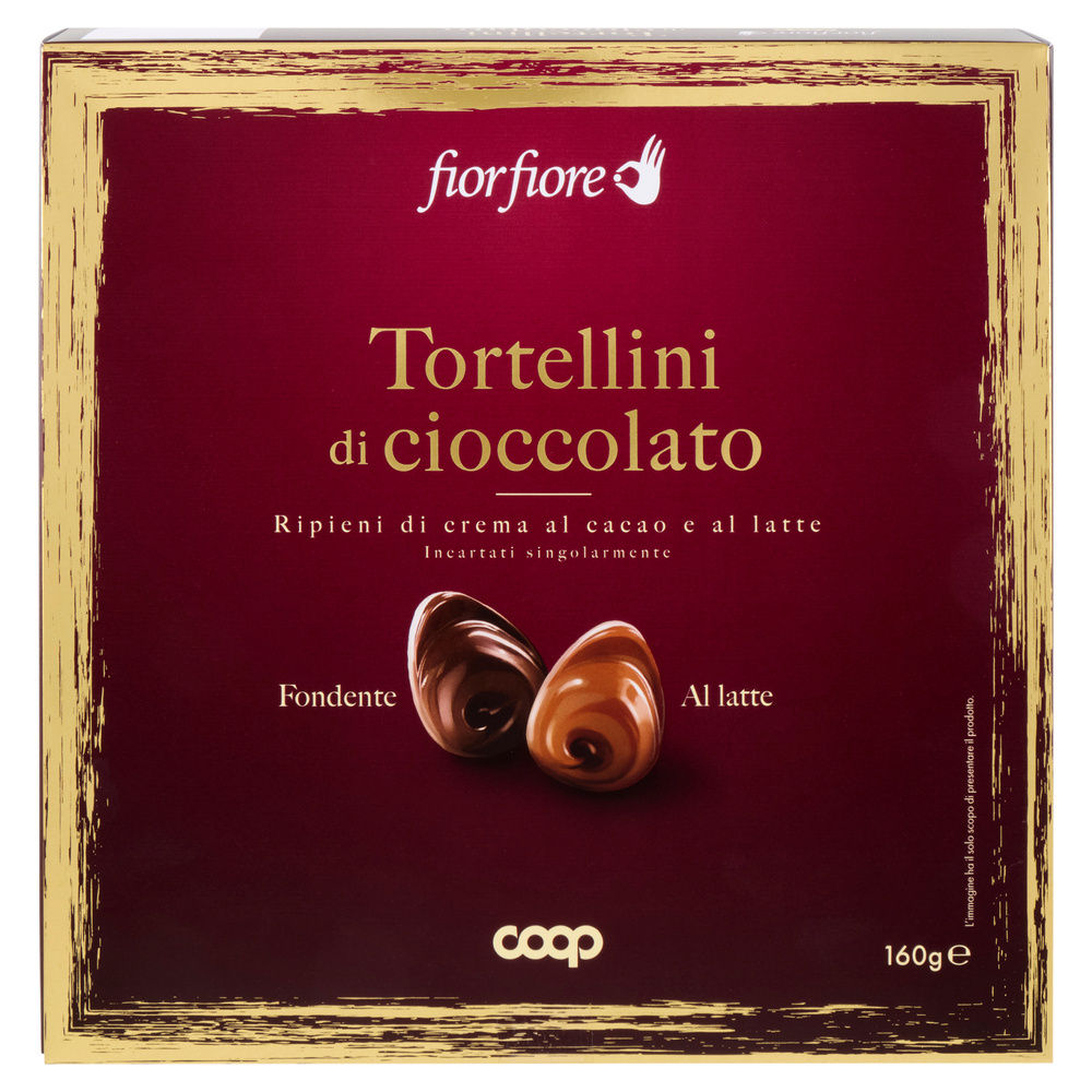 TORTELLINI DI CIOCCOLATO ASSORTITI COOP FF IN SCATOLA REGALO G 160 - 7