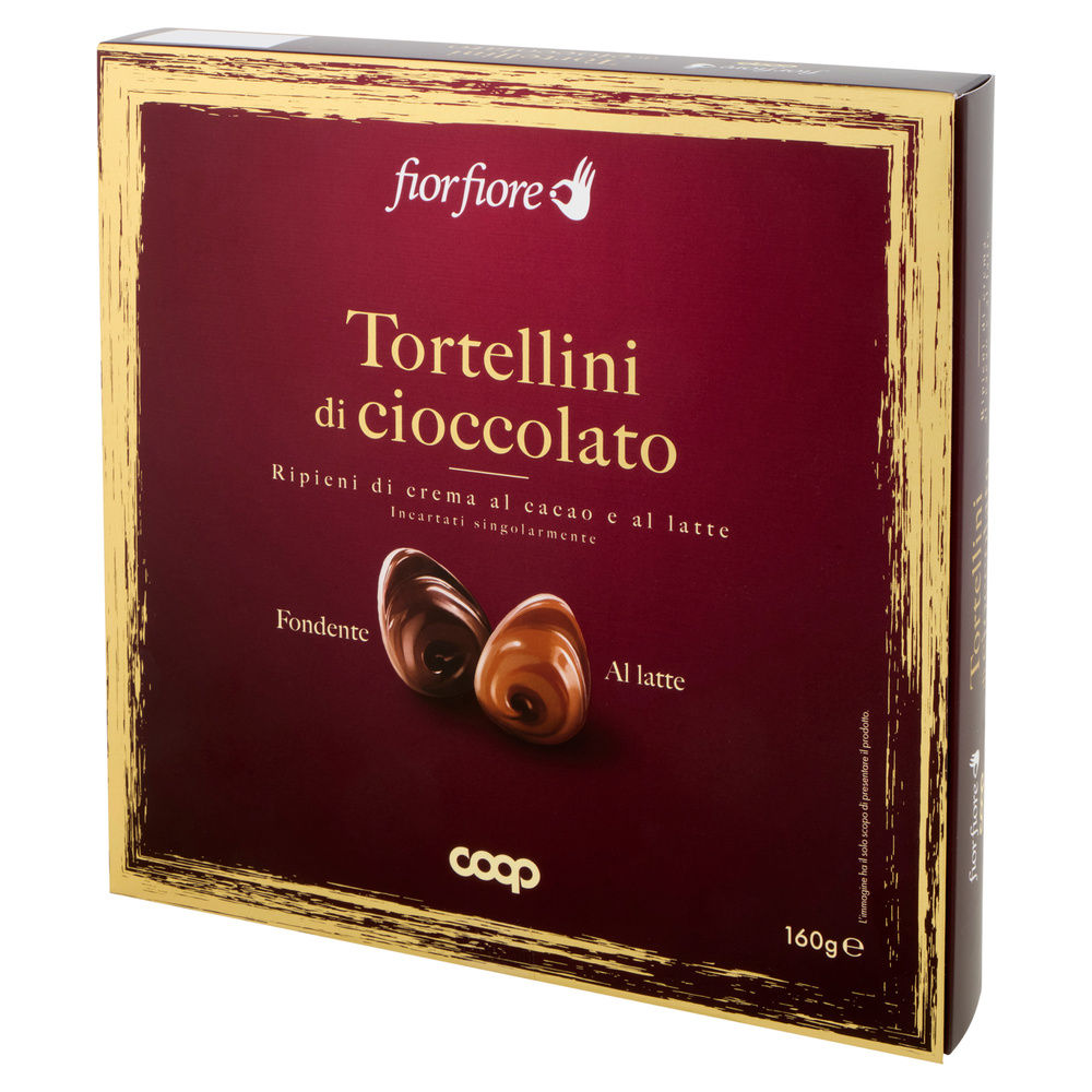 TORTELLINI DI CIOCCOLATO ASSORTITI COOP FF IN SCATOLA REGALO G 160 - 8