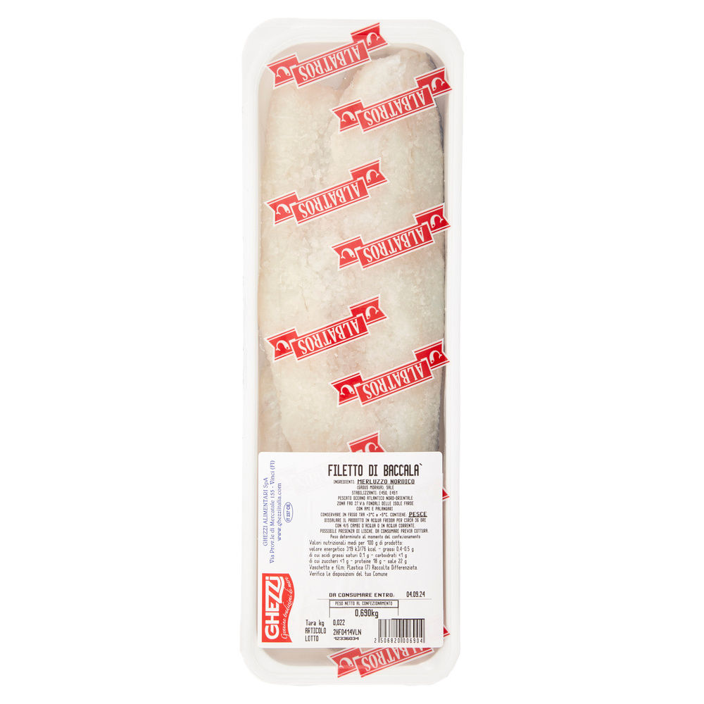 FILETTO DI BACCALA' PORZ. VASCHETTA 470 GR. CA - 5