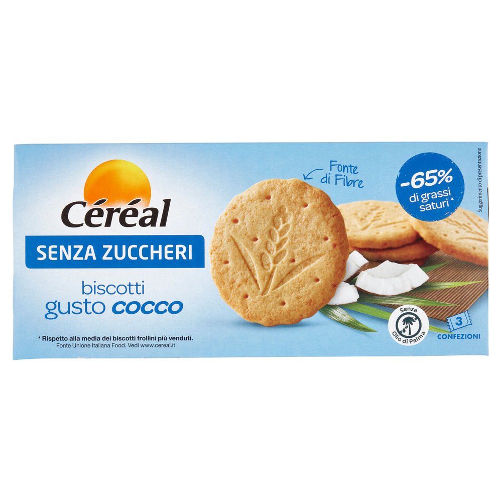 BISCOTTI CEREAL S/ZUCCHERI COCCO G 132 - 7