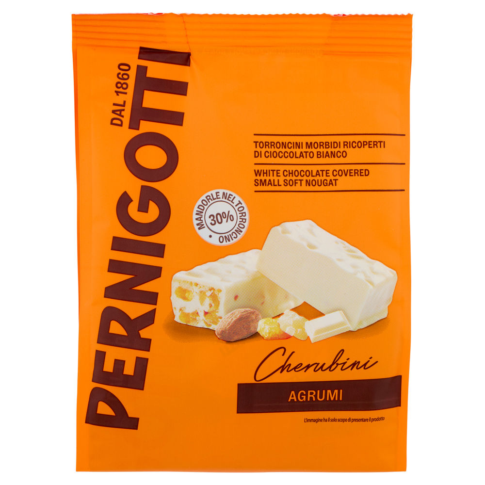 BUSTA TORRONCINI RICOPERTI MORBIDI BIANCO-AGRUMI PERNIGOTTI G117 - 7