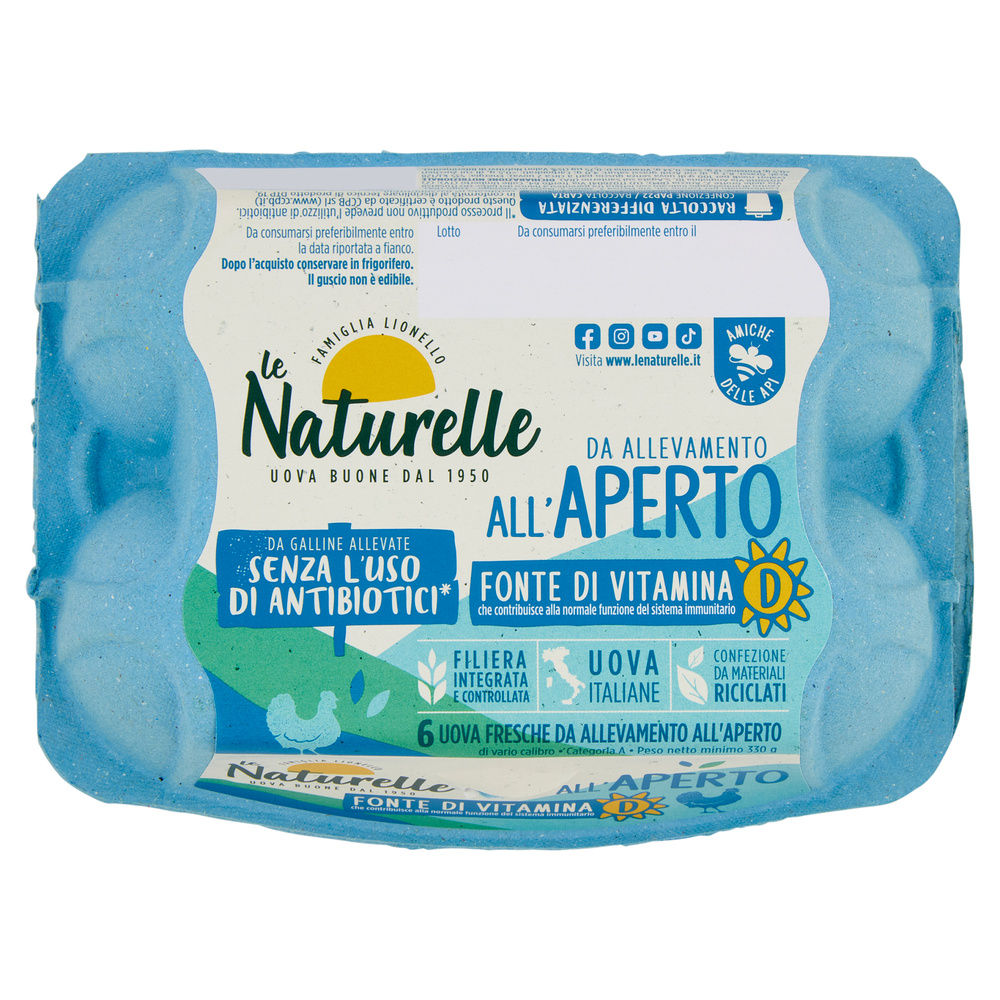 UOVA NATURELLE ABF ALL' .APERTO NO ANT.  VITAMINA D X6 CAL. DIFFERENTE - 0