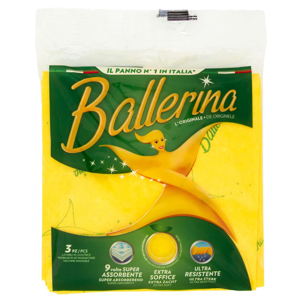 PANNO MULTIUSO VIM BALLERINA GIALLO BUSTA PZ.3 - 6