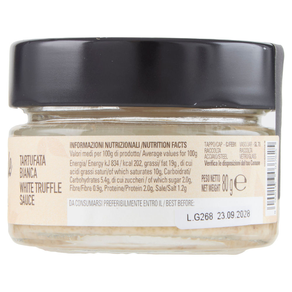 SALSA TARTUFATA BIANCA  AROMA NATURALE URBANI TARTUFI  80G - 3