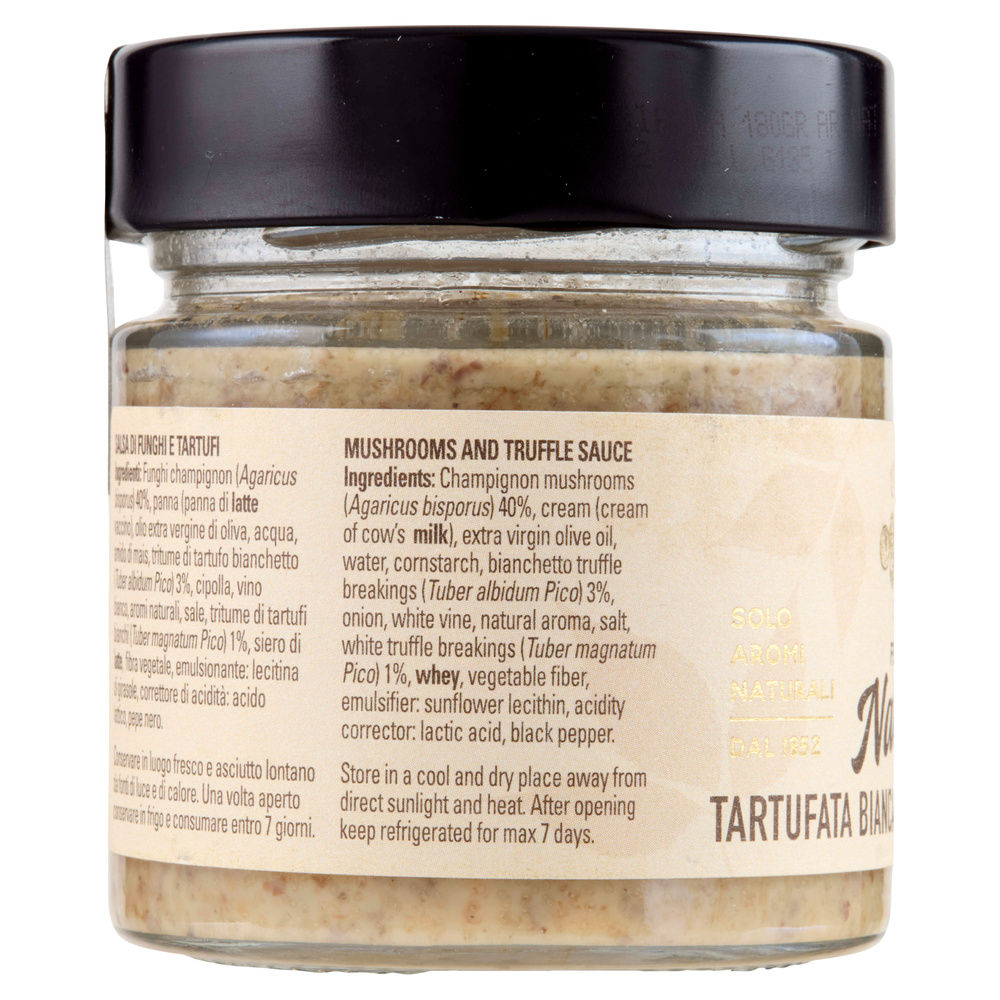 SALSA TARTUFATA BIANCA- AROMA NATURALE URBANI TARTUFI  180G - 5