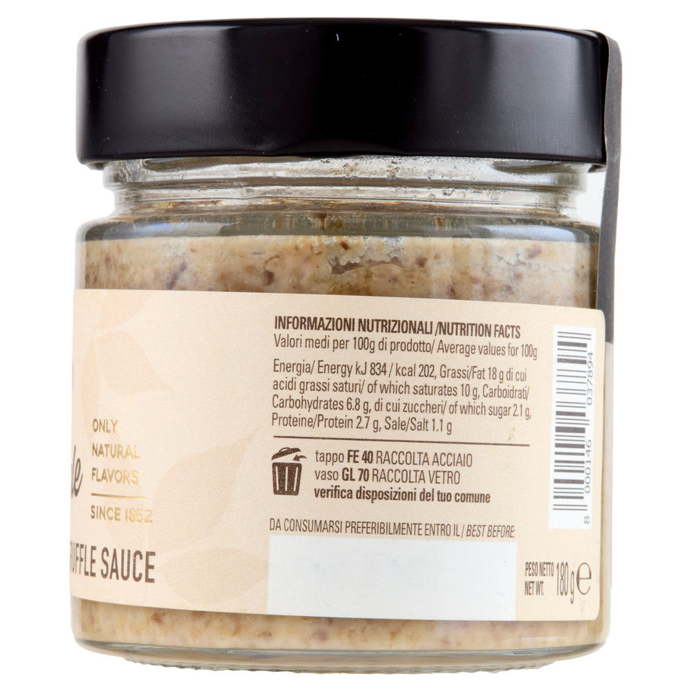 SALSA TARTUFATA BIANCA- AROMA NATURALE URBANI TARTUFI  180G - 3