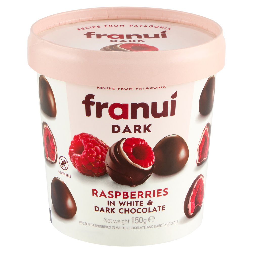 FRANUI LAMPONI CIOCCOLATO BIANCO E FONDENTE 150G NEW - 1
