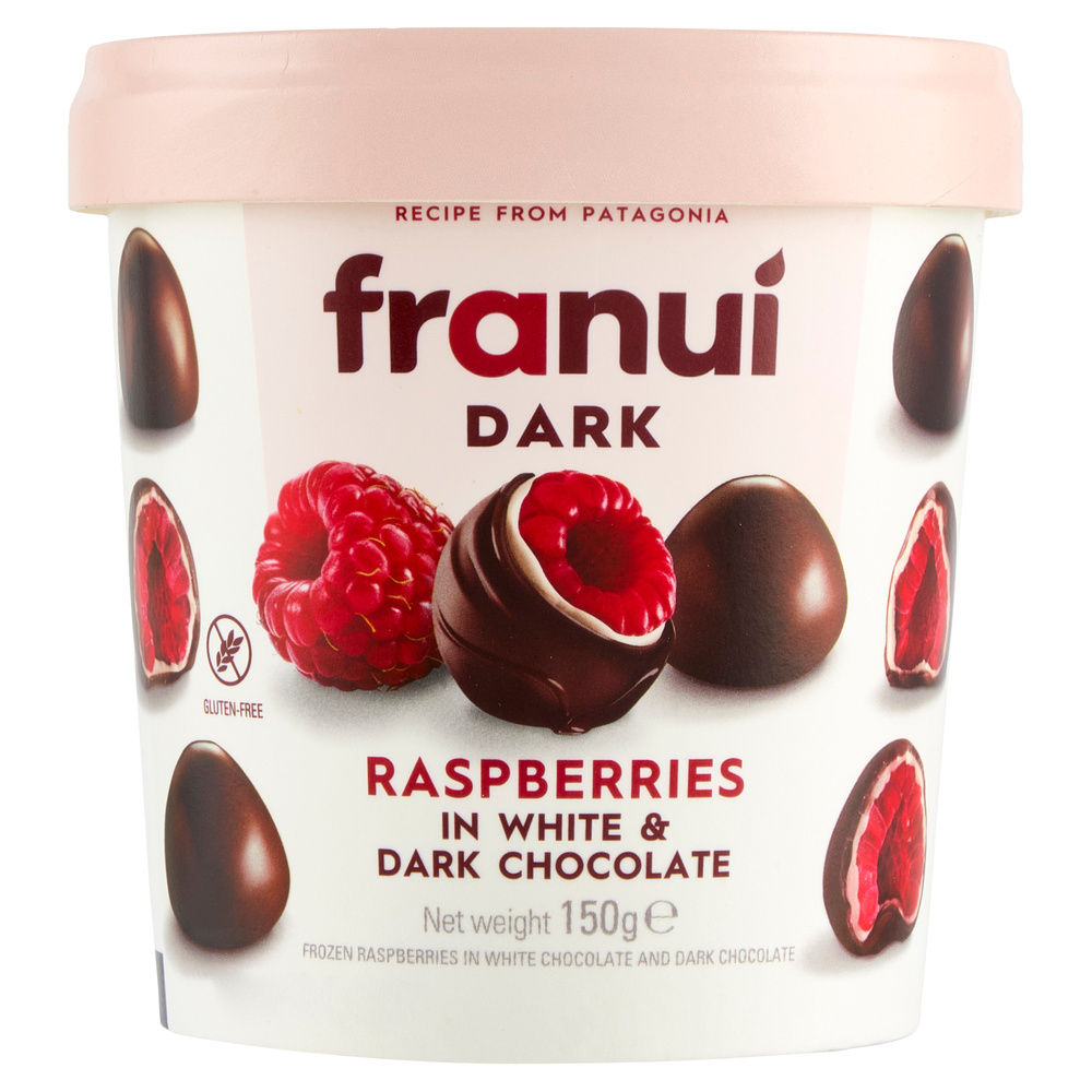 FRANUI LAMPONI CIOCCOLATO BIANCO E FONDENTE 150G NEW - 2